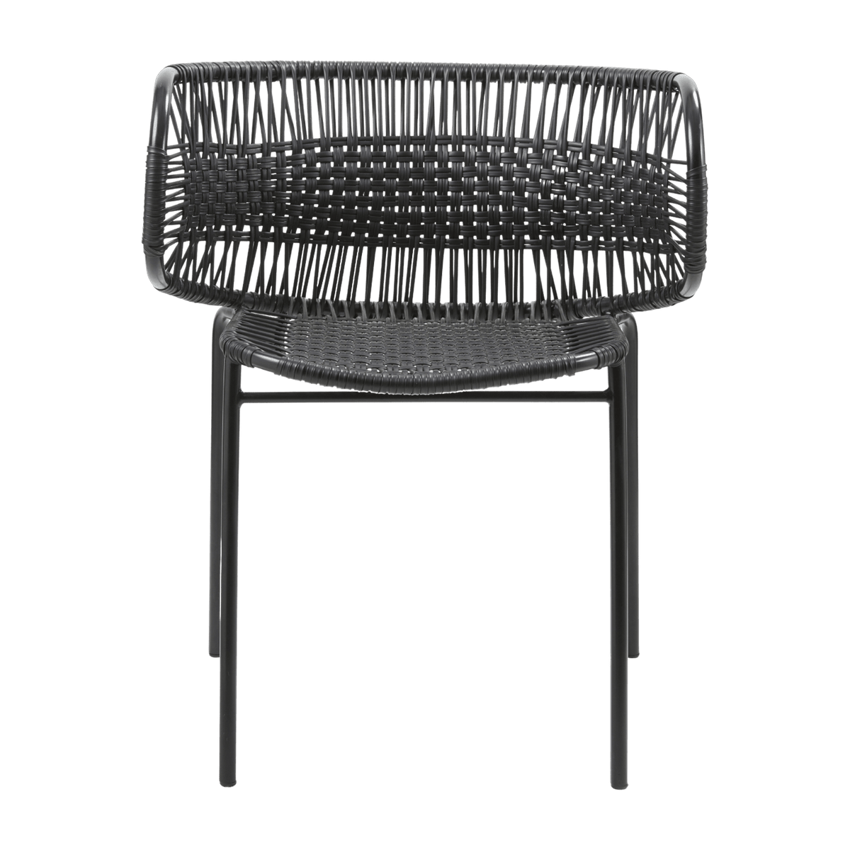 Chaise en acier avec accoudoirs noir Cielo - Ames - The Cool Republic