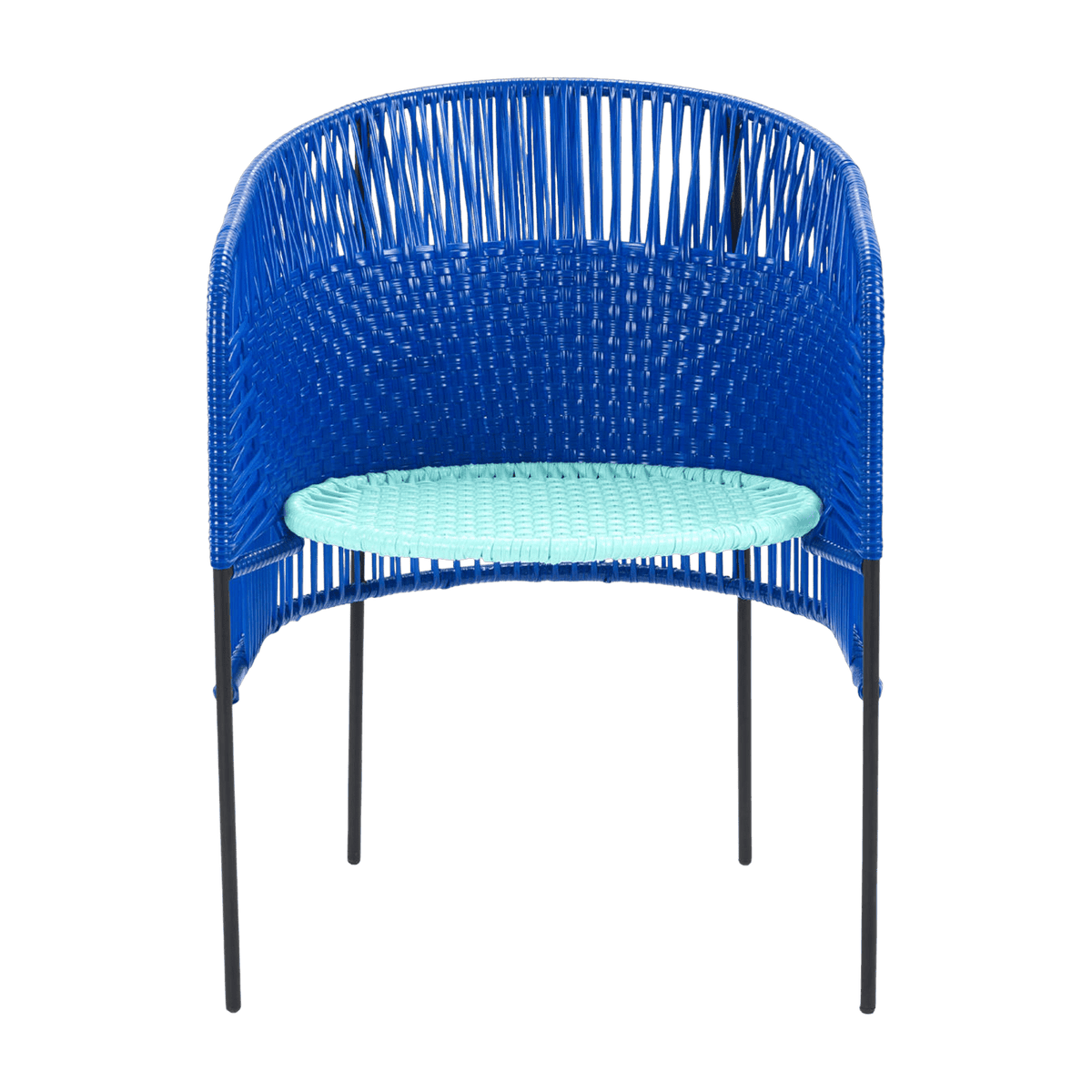 Chaise en acier bleu Caribe - Ames - The Cool Republic