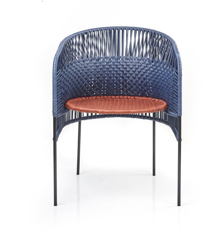 Chaise en acier bleu Caribe Chic - Ames - The Cool Republic