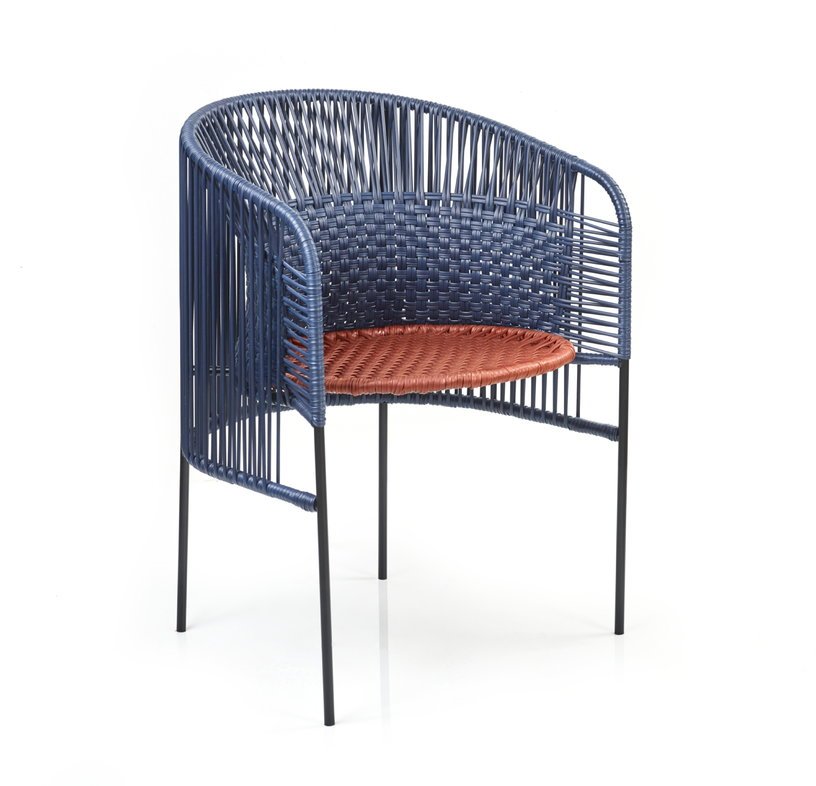 Chaise en acier bleu Caribe Chic - Ames - The Cool Republic