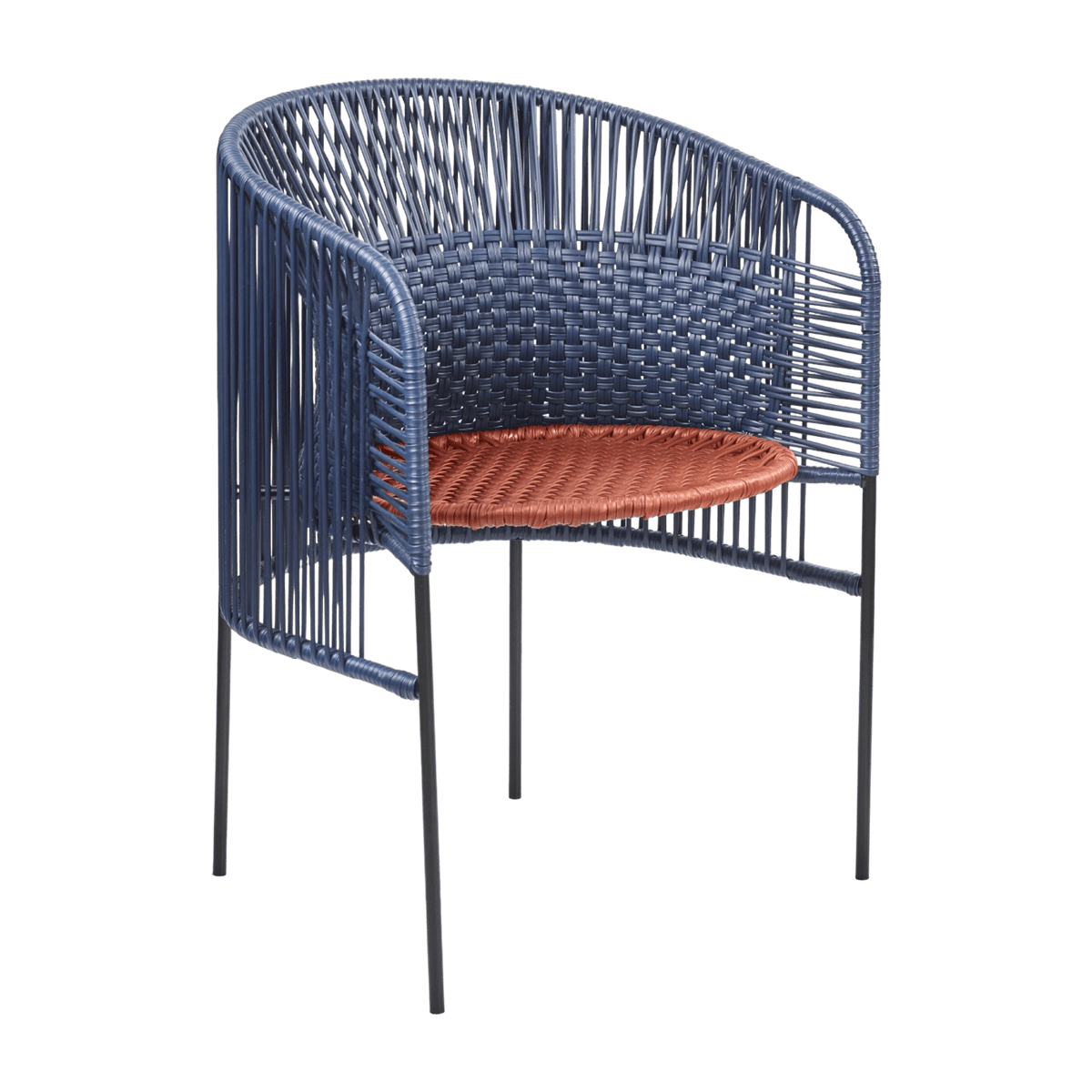 Chaise en acier bleu Caribe Chic - Ames - The Cool Republic