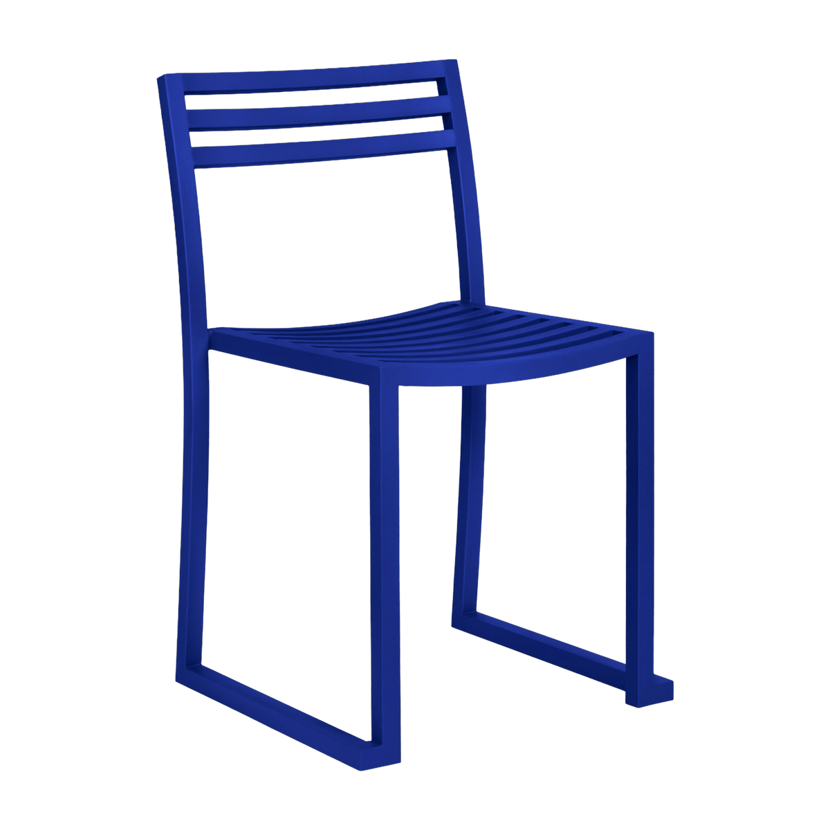 Chaise en acier bleu outremer mat Chop - Hem - The Cool Republic