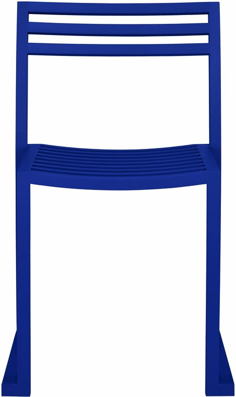 Chaise en acier bleu outremer mat Chop - Hem - The Cool Republic
