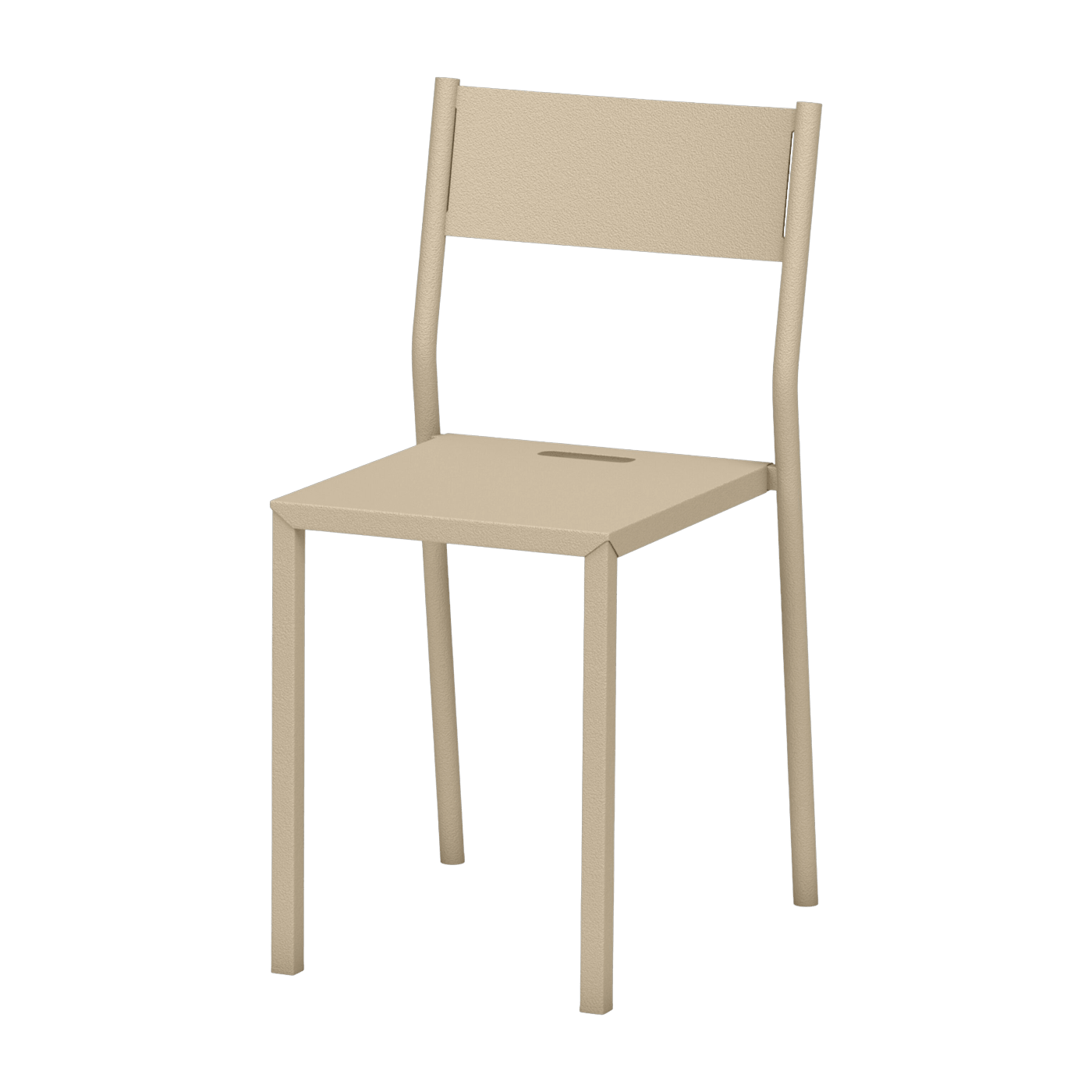 Chaise en acier crème Take - Matière Grise - The Cool Republic
