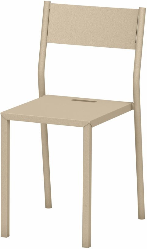 Chaise en acier crème Take - Matière Grise - The Cool Republic