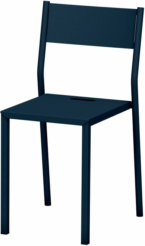Chaise en acier denim Take - Matière Grise - The Cool Republic