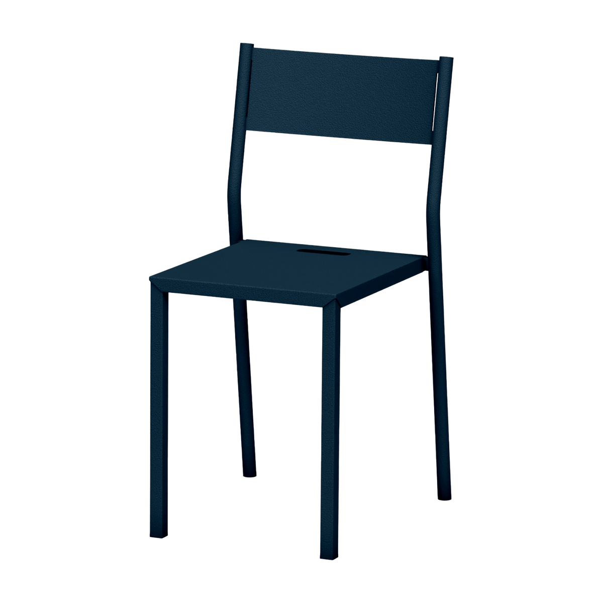 Chaise en acier denim Take - Matière Grise - The Cool Republic