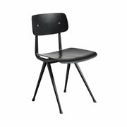 Chaise en acier et bois de chêne noir Result - HAY - The Cool Republic