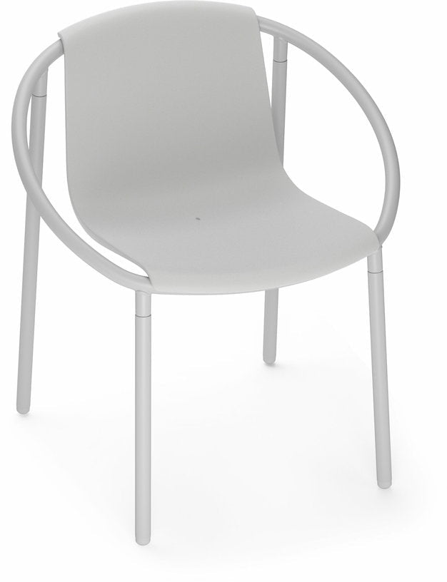 Chaise en acier et en bois grise Ringo - Umbra - The Cool Republic