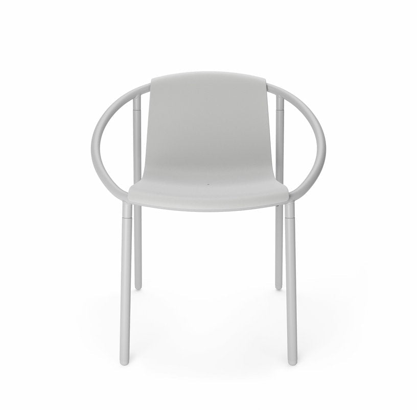 Chaise en acier et en bois grise Ringo - Umbra - The Cool Republic