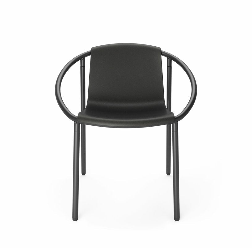 Chaise en acier et en bois noire Ringo - Umbra - The Cool Republic