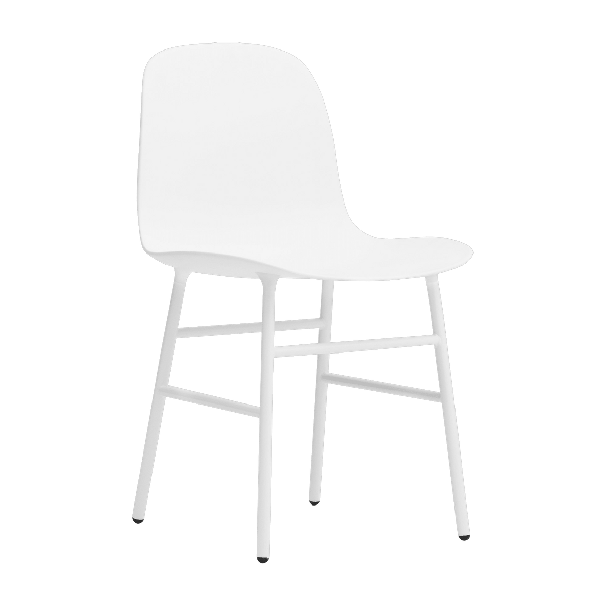Chaise en acier et pp blanc Form - Normann Copenhagen - The Cool Republic