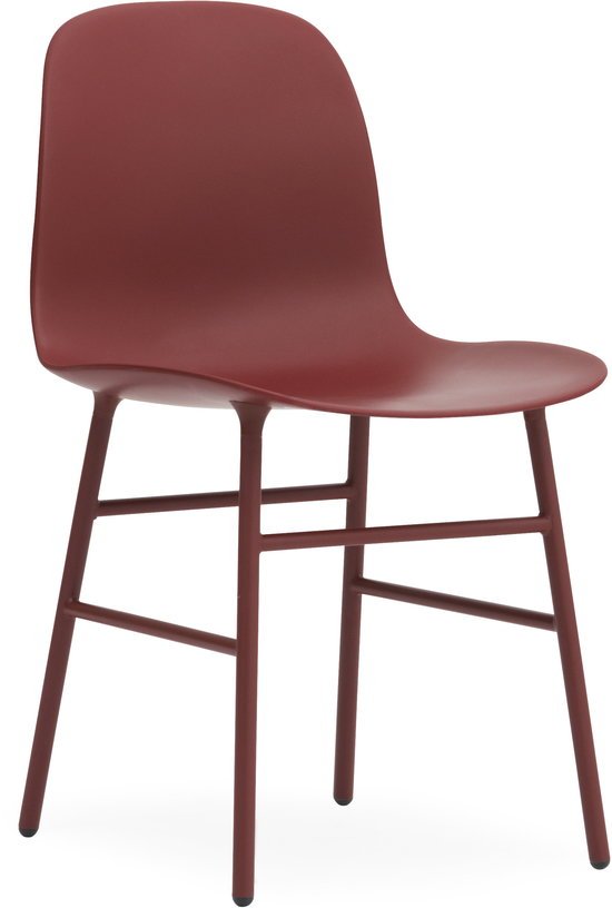 Chaise en acier et pp rouge Form - Normann Copenhagen - The Cool Republic