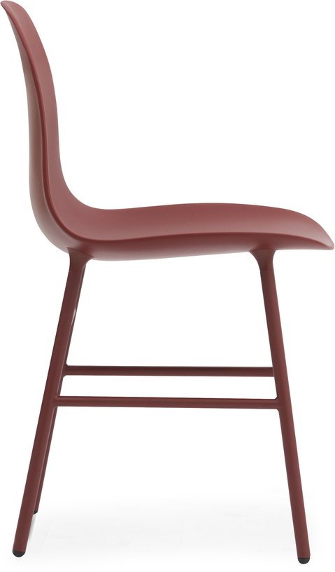 Chaise en acier et pp rouge Form - Normann Copenhagen - The Cool Republic