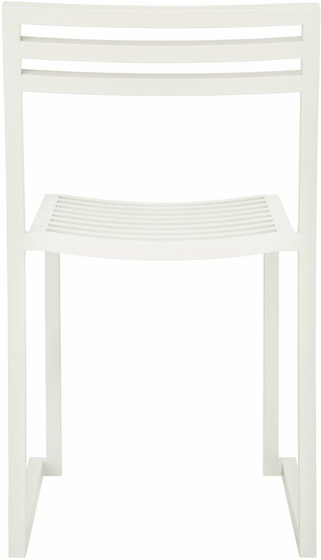 Chaise en acier gris blanc mat Chop - Hem - The Cool Republic