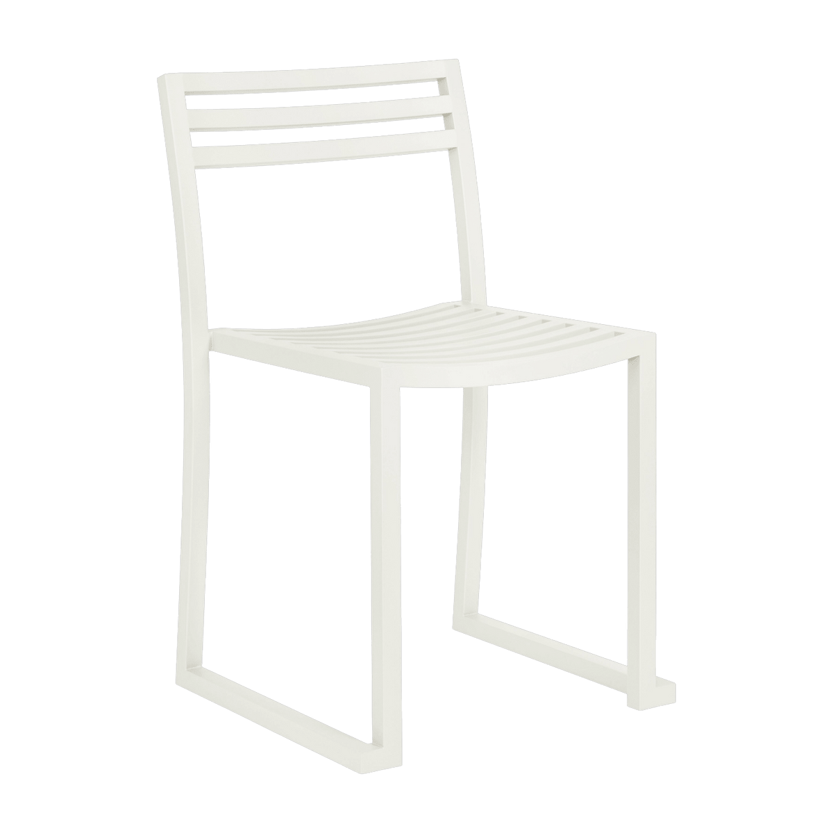 Chaise en acier gris blanc mat Chop - Hem - The Cool Republic