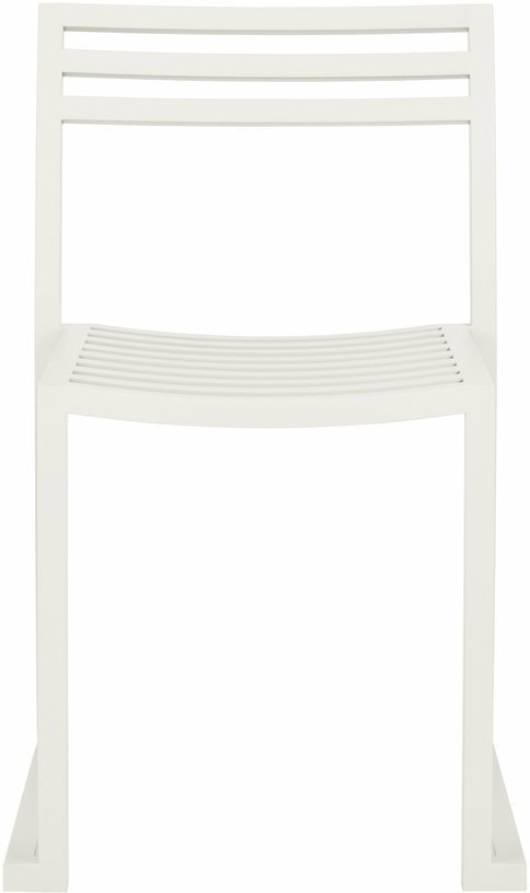 Chaise en acier gris blanc mat Chop - Hem - The Cool Republic