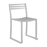 Chaise en acier inoxydable mat Chop - Hem - The Cool Republic