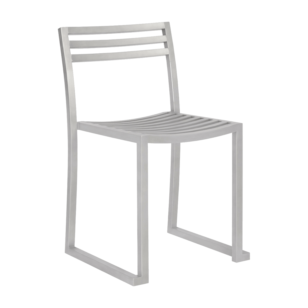 Chaise en acier inoxydable mat Chop - Hem - The Cool Republic