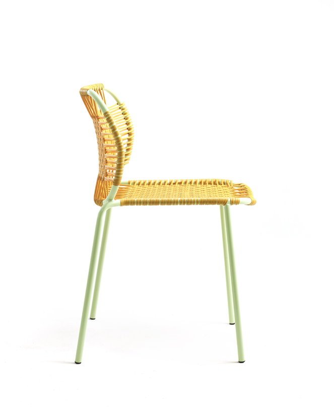 Chaise en acier jaune Cielo - Ames - The Cool Republic