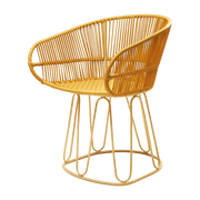 Chaise en acier jaune Circo - Ames - The Cool Republic