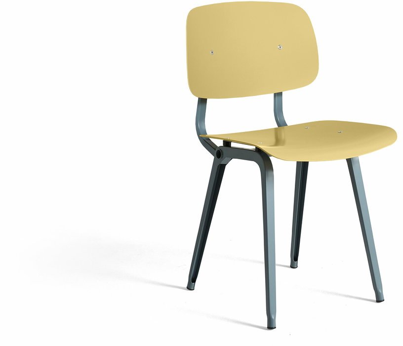 Chaise en acier jaune Revolt - HAY - The Cool Republic