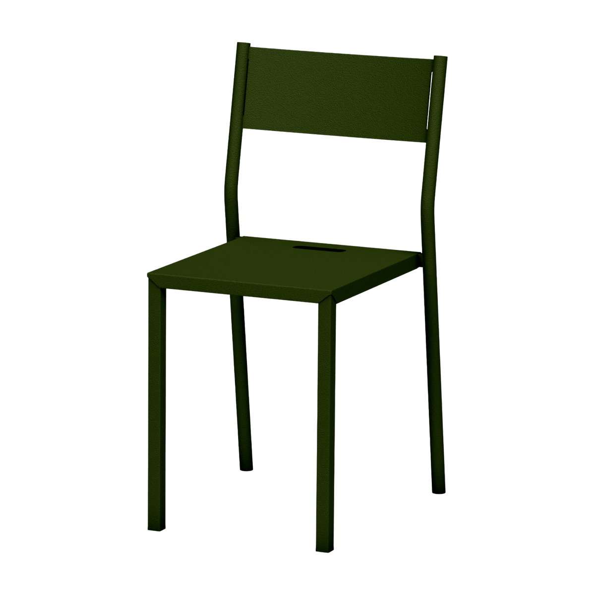 Chaise en acier kaki Take - Matière Grise - The Cool Republic