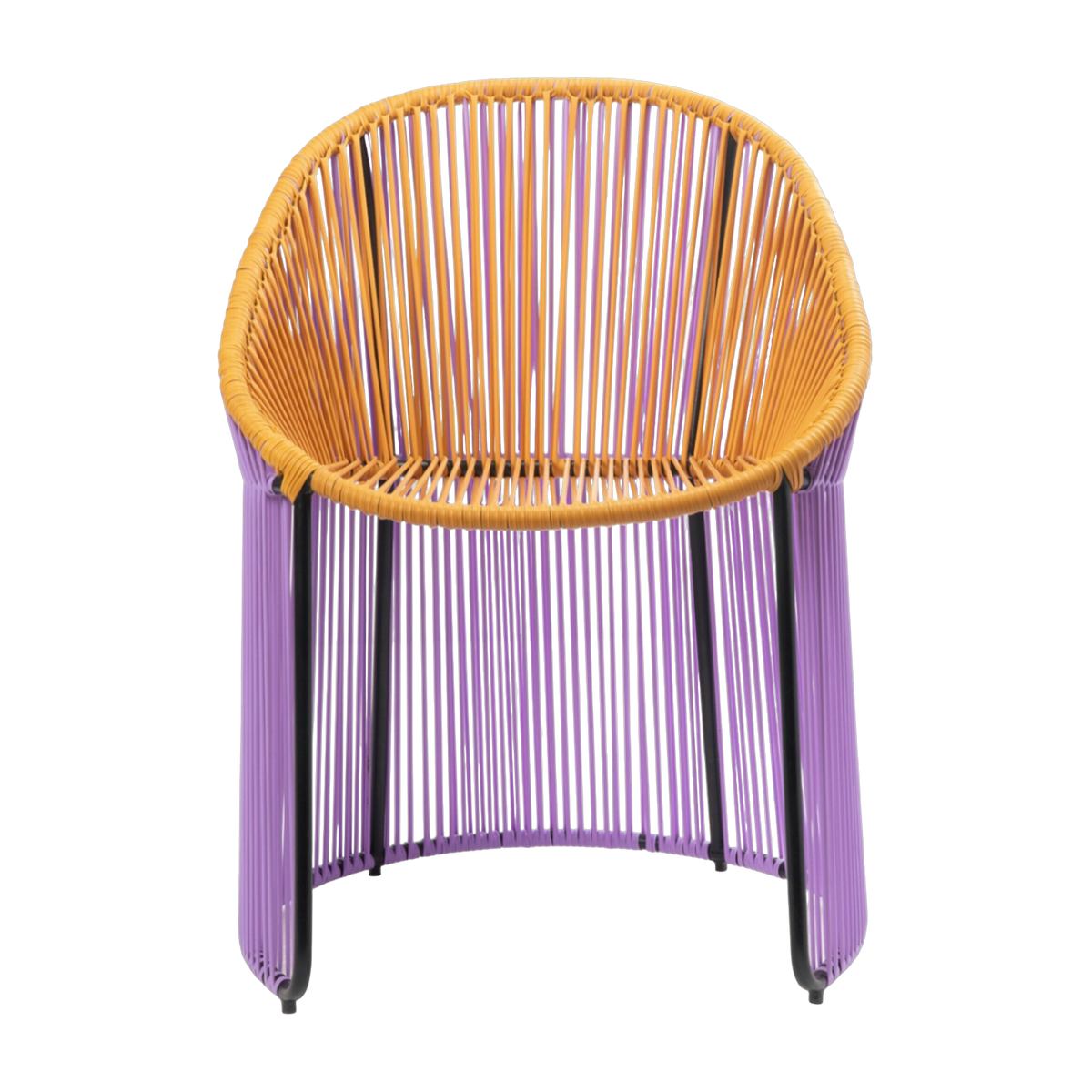 Chaise en acier lila et jaune Cartagenas - Ames - The Cool Republic