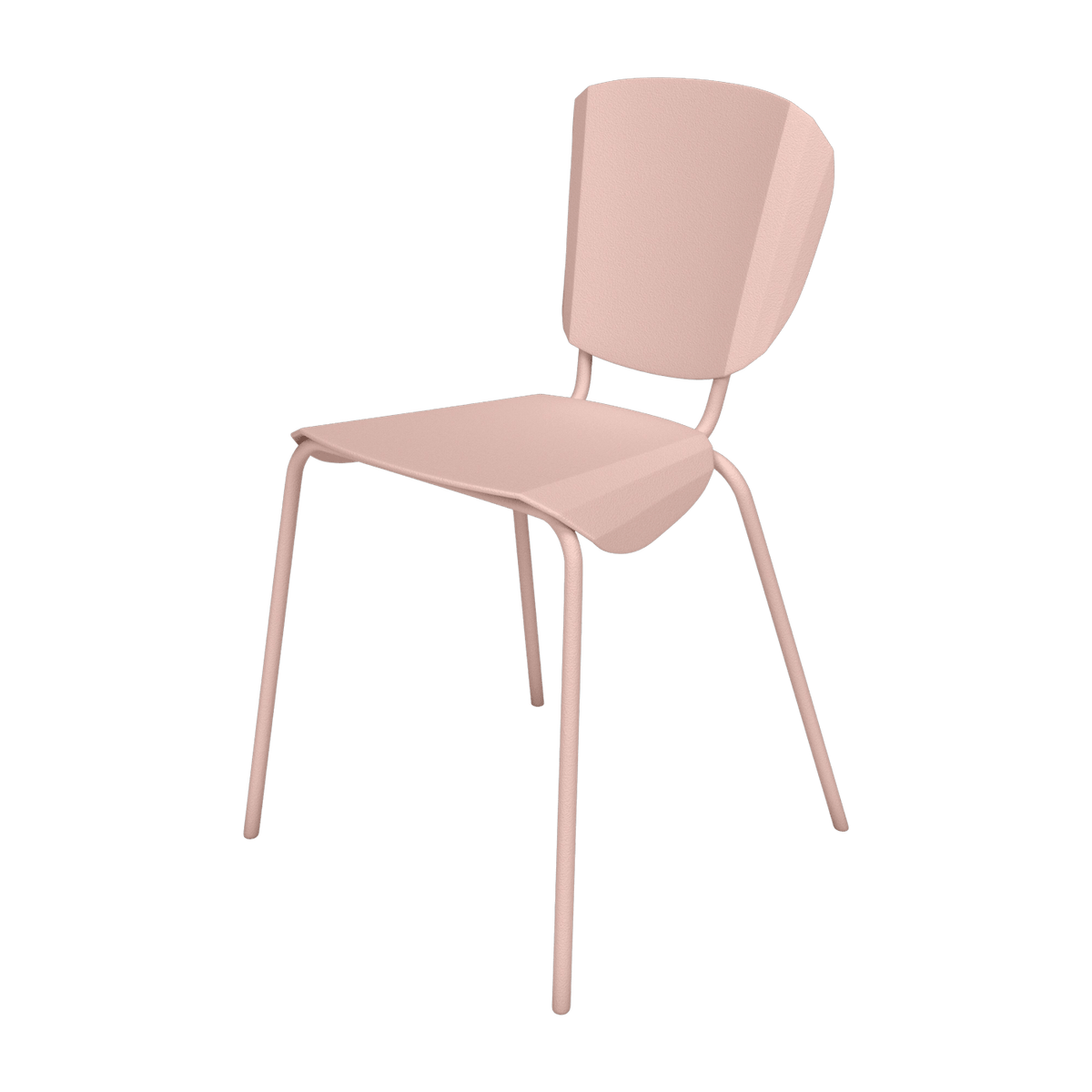 Chaise en acier mat baby pink Batchair - Matière Grise - The Cool Republic