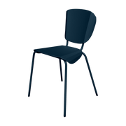 Chaise en acier mat denim Batchair - Matière Grise - The Cool Republic