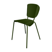 Chaise en acier mat kaki Batchair - Matière Grise - The Cool Republic
