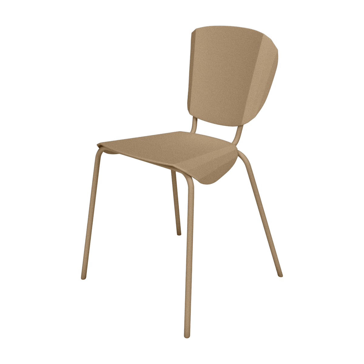Chaise en acier mat sable Batchair - Matière Grise - The Cool Republic