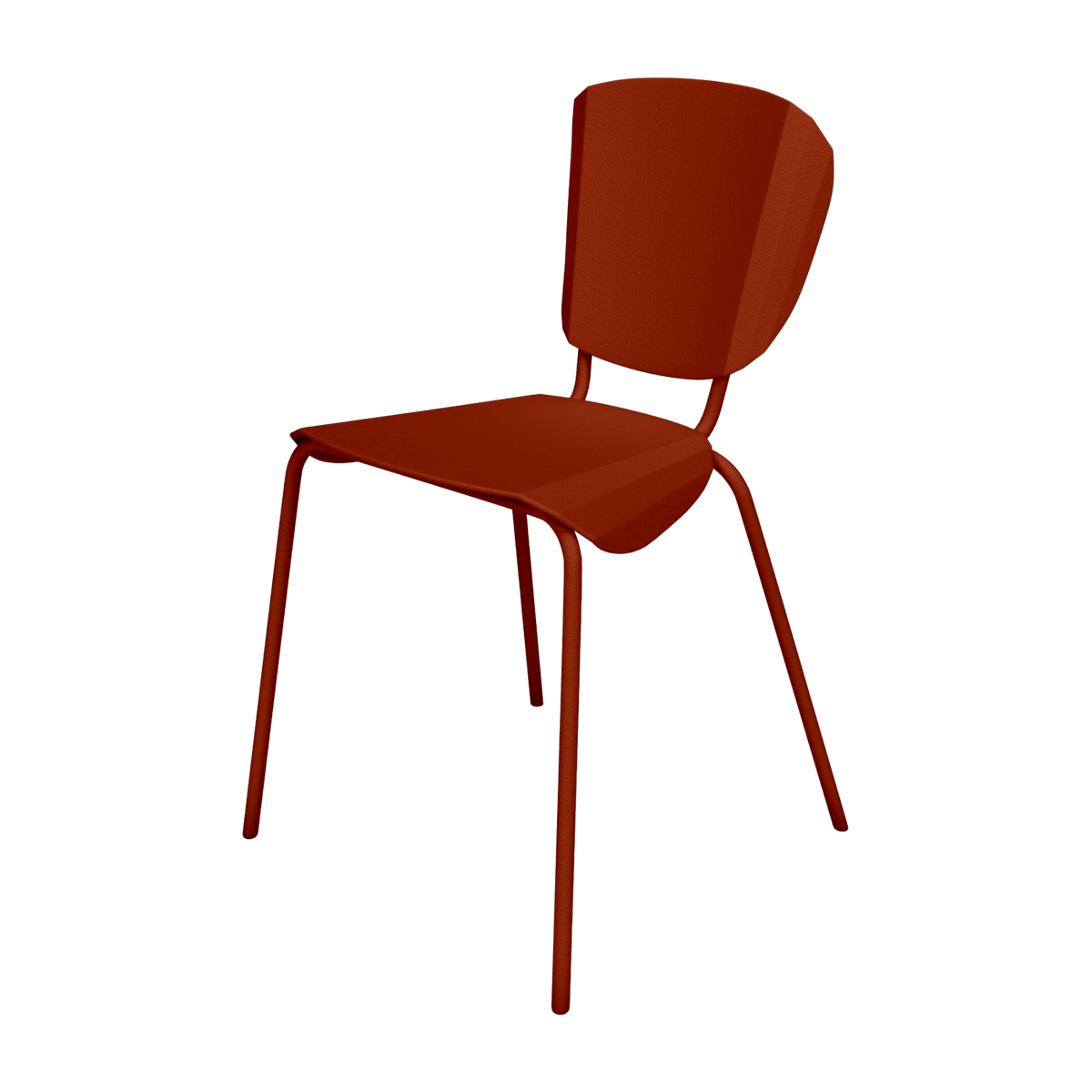 Chaise en acier mat terracotta Batchair - Matière Grise - The Cool Republic