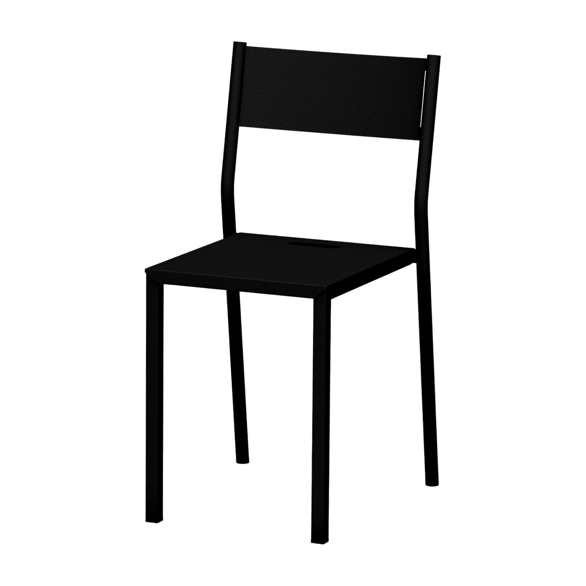 Chaise en acier noir mat Take - Matière Grise - The Cool Republic