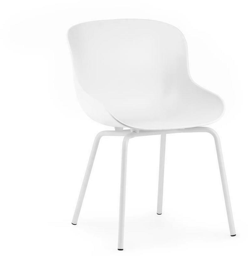 Chaise en acier peint et pp blanc Hyg - Normann Copenhagen - The Cool Republic