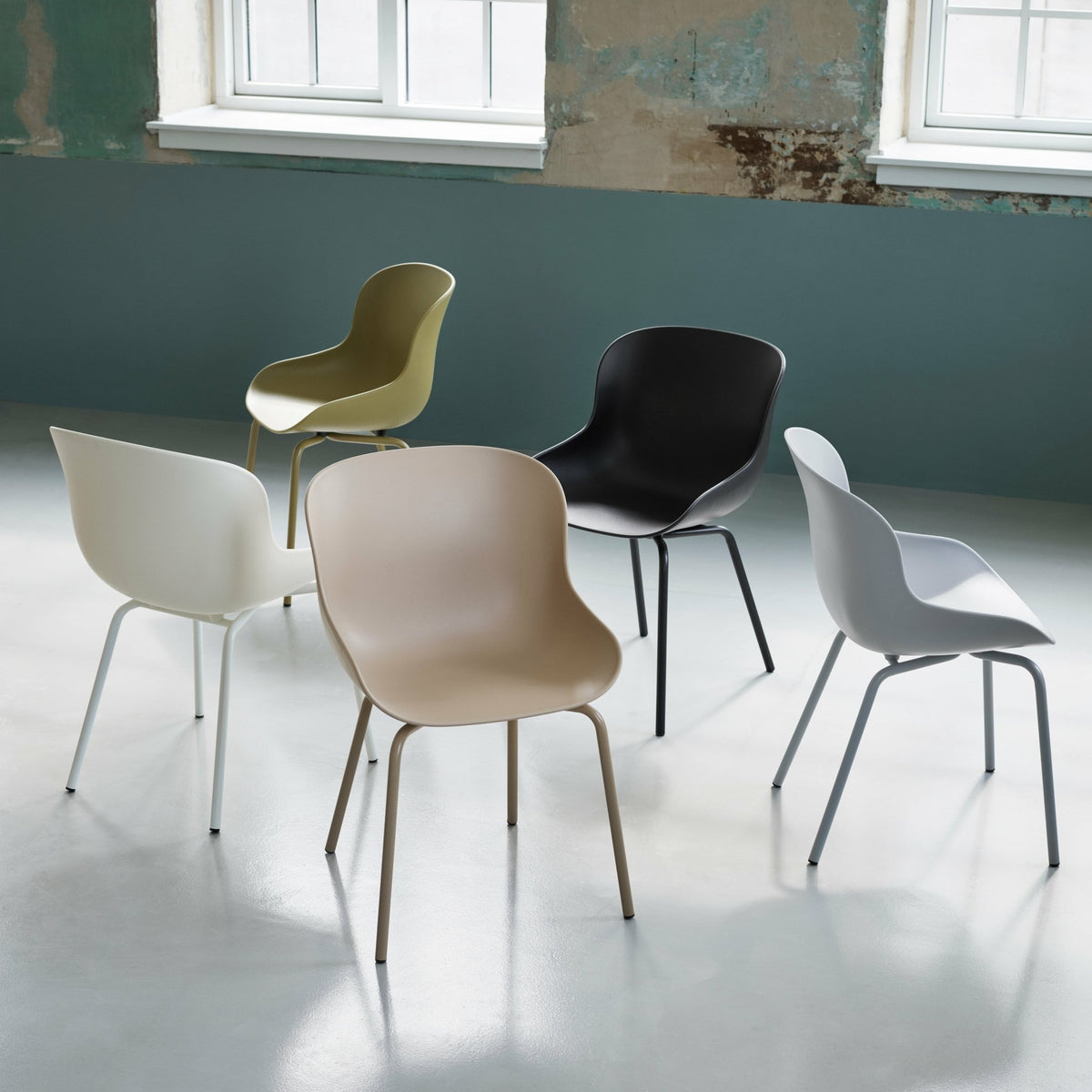 Chaise en acier peint et pp gris Hyg - Normann Copenhagen - The Cool Republic