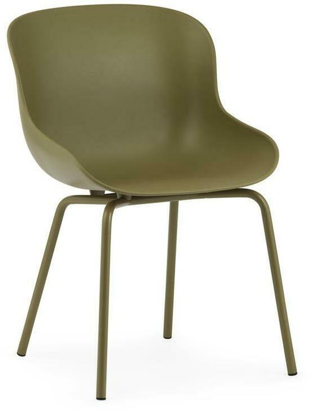 Chaise en acier peint et pp olive Hyg - Normann Copenhagen - The Cool Republic