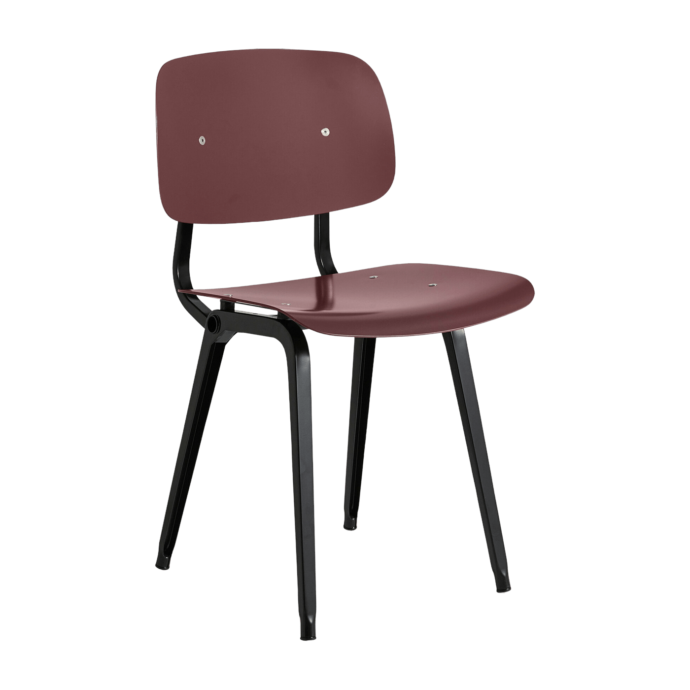 Chaise en acier prune Revolt - HAY - The Cool Republic