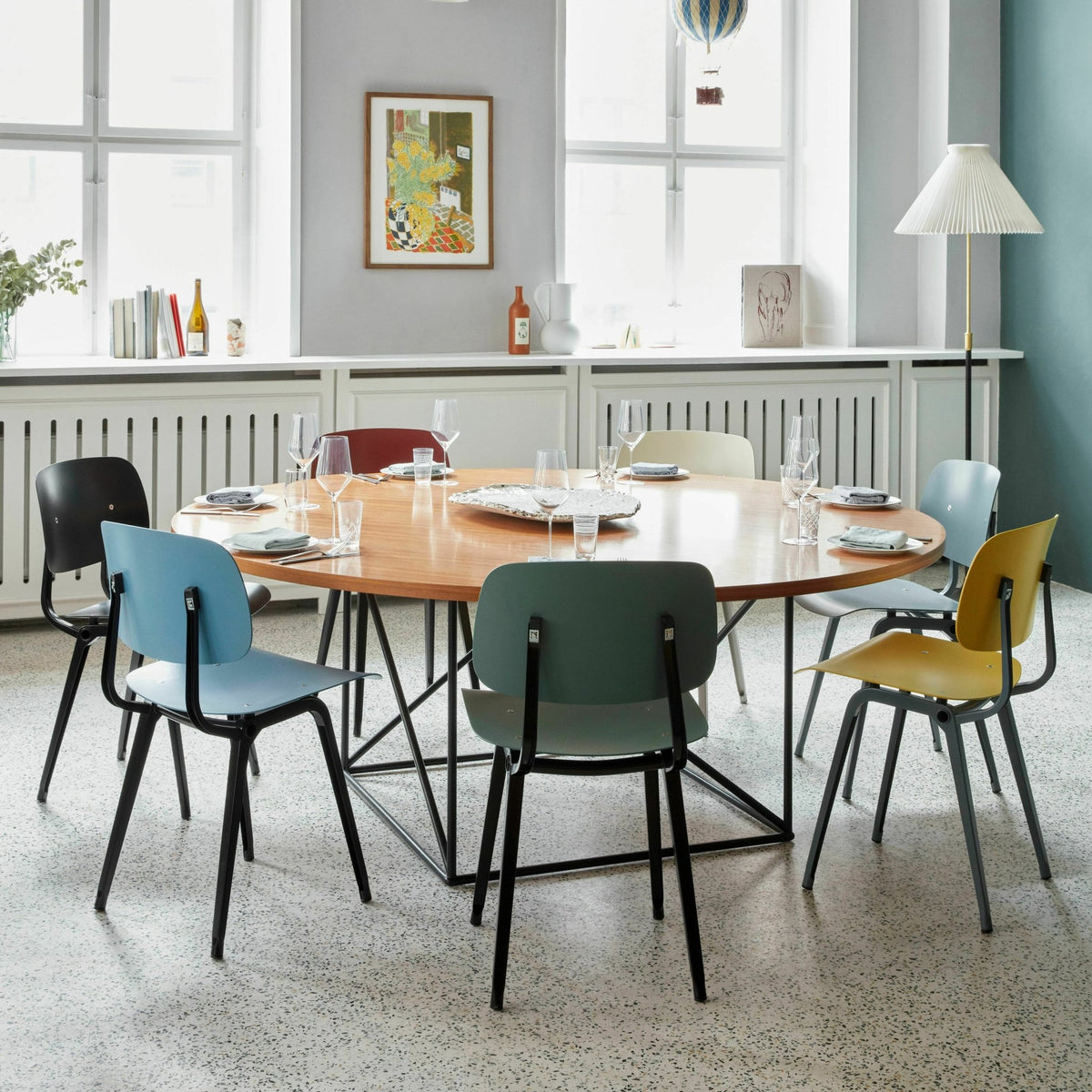 Chaise en acier prune Revolt - HAY - The Cool Republic