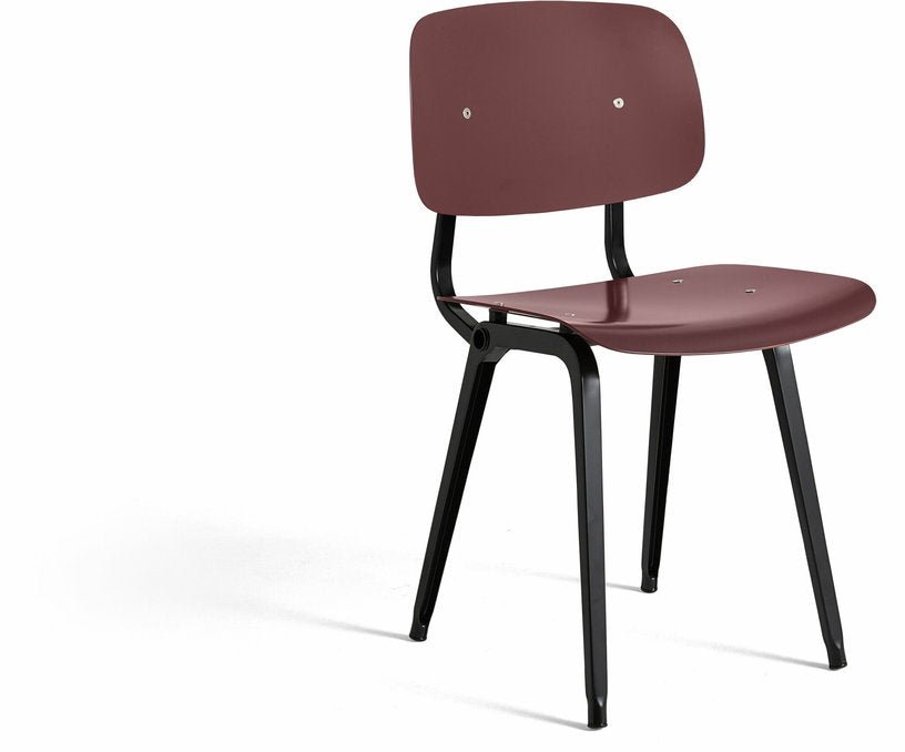 Chaise en acier prune Revolt - HAY - The Cool Republic