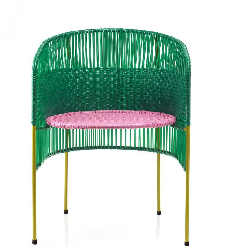 Chaise en acier vert Caribe - Ames - The Cool Republic