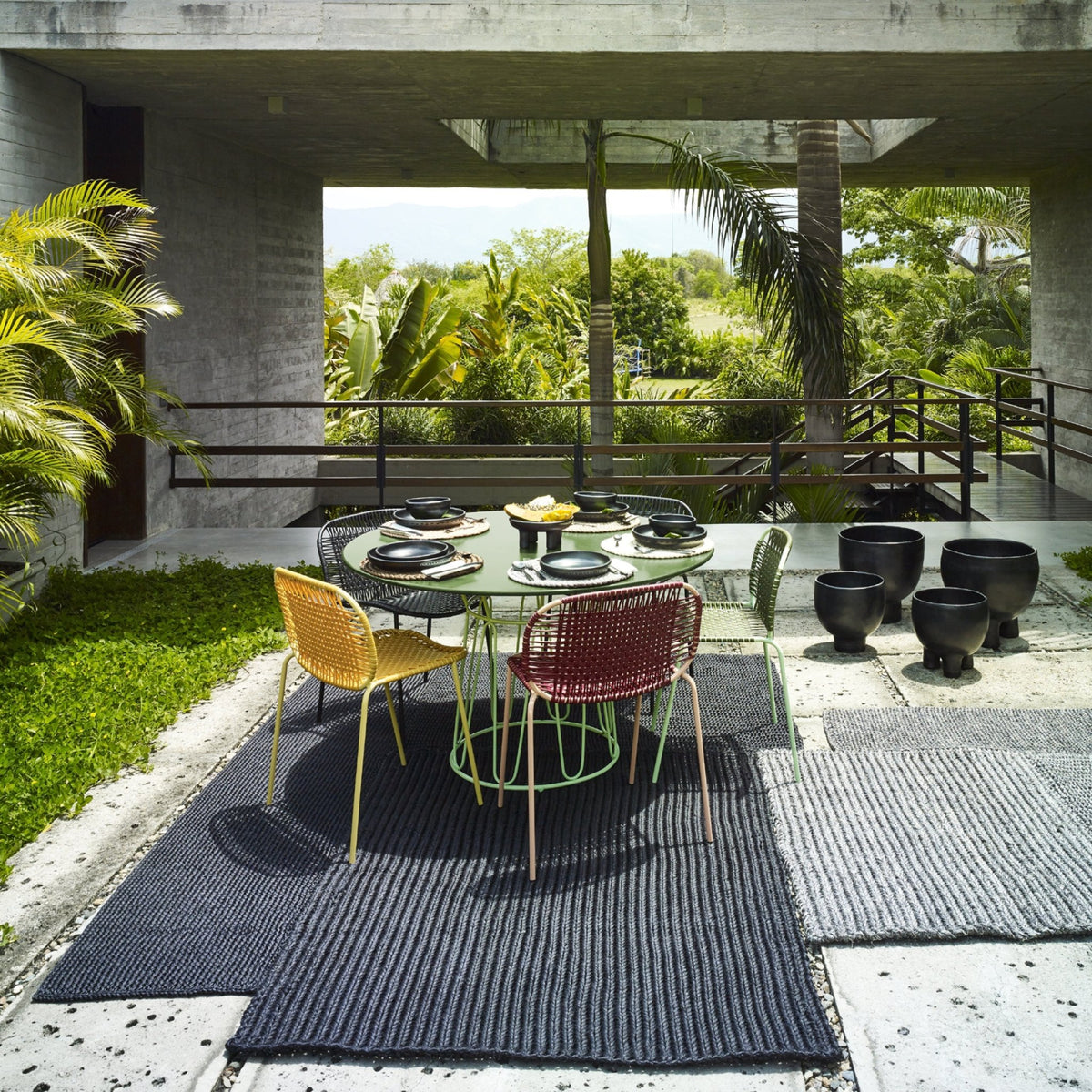 Chaise en acier vert Cielo - Ames - The Cool Republic