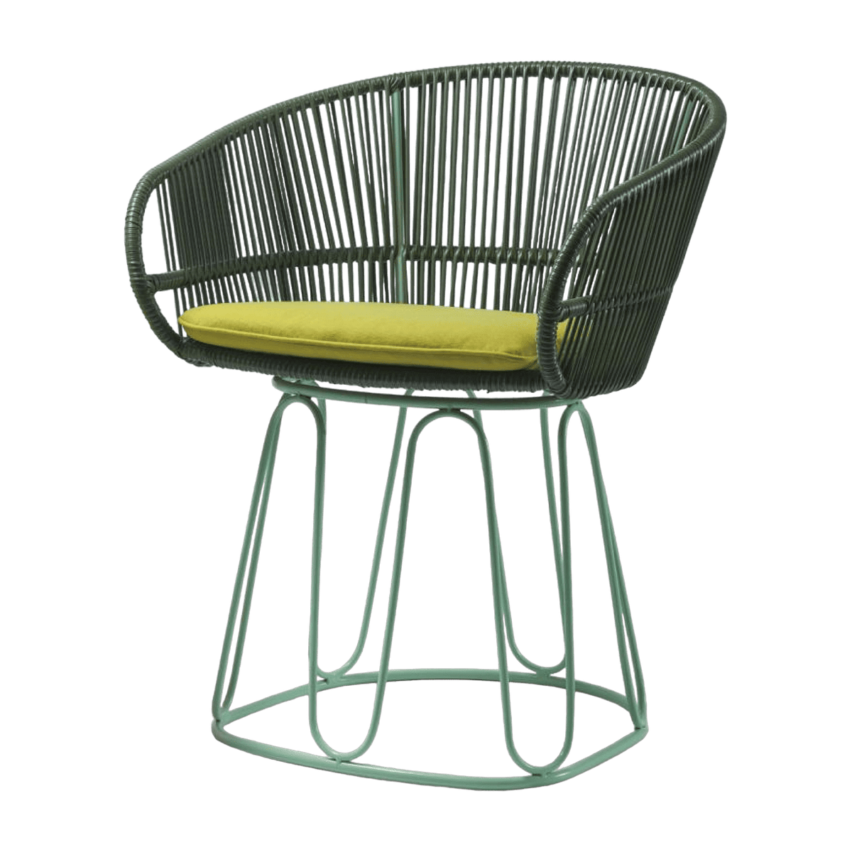 Chaise en acier vert Circo - Ames - The Cool Republic
