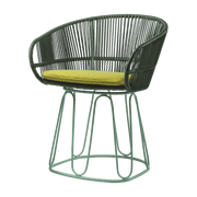 Chaise en acier vert Circo - Ames - The Cool Republic