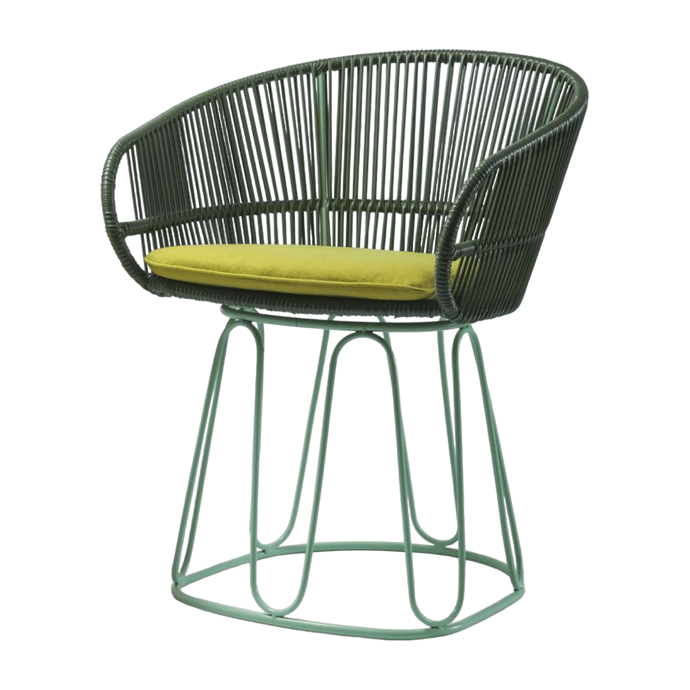 Chaise en acier vert Circo - Ames - The Cool Republic
