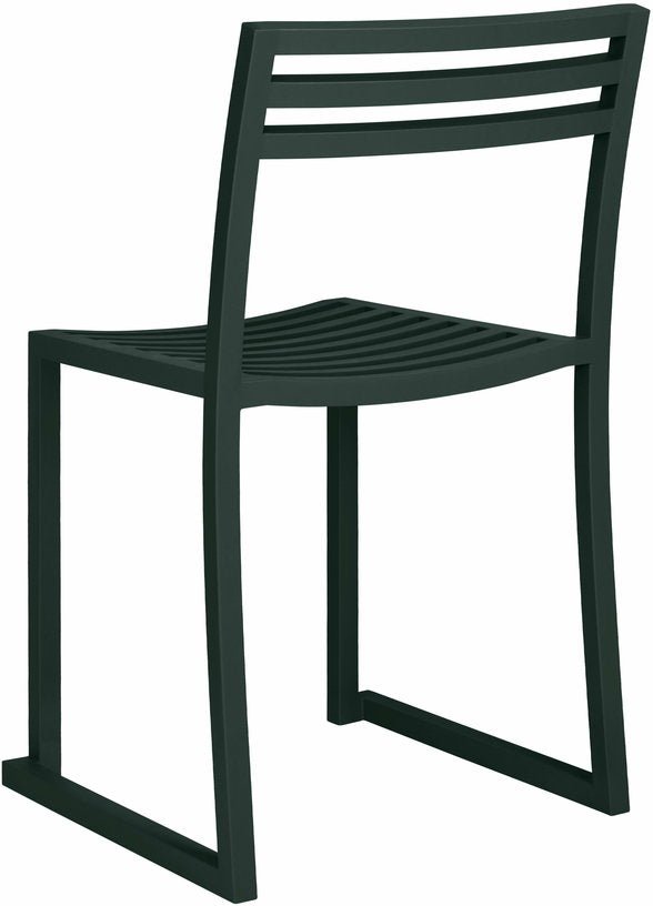 Chaise en acier vert foncé mat Chop - Hem - The Cool Republic