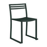 Chaise en acier vert foncé mat Chop - Hem - The Cool Republic