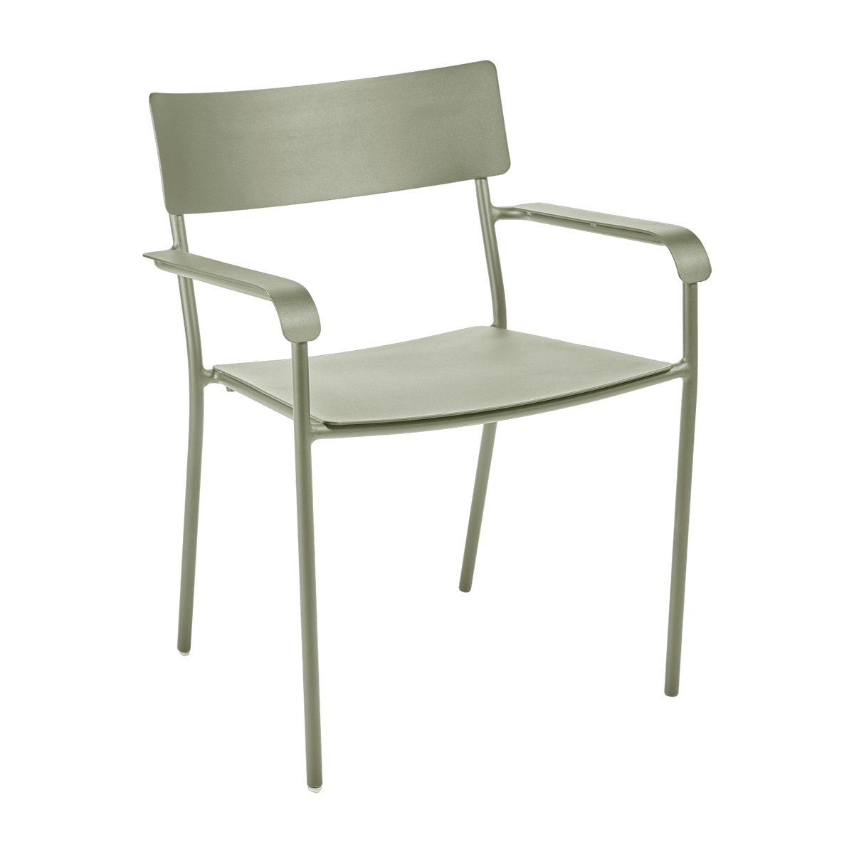 Chaise en aluminium avec accoudoirs vert August - Serax - The Cool Republic