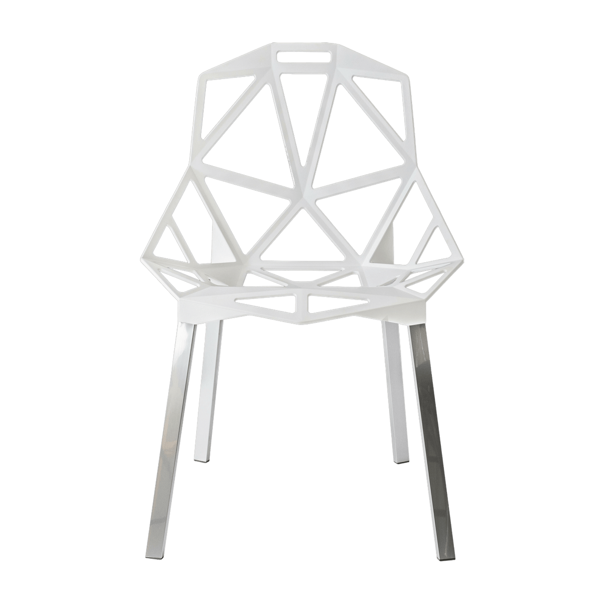 Chaise en aluminium blanc pieds gris One - Magis - The Cool Republic