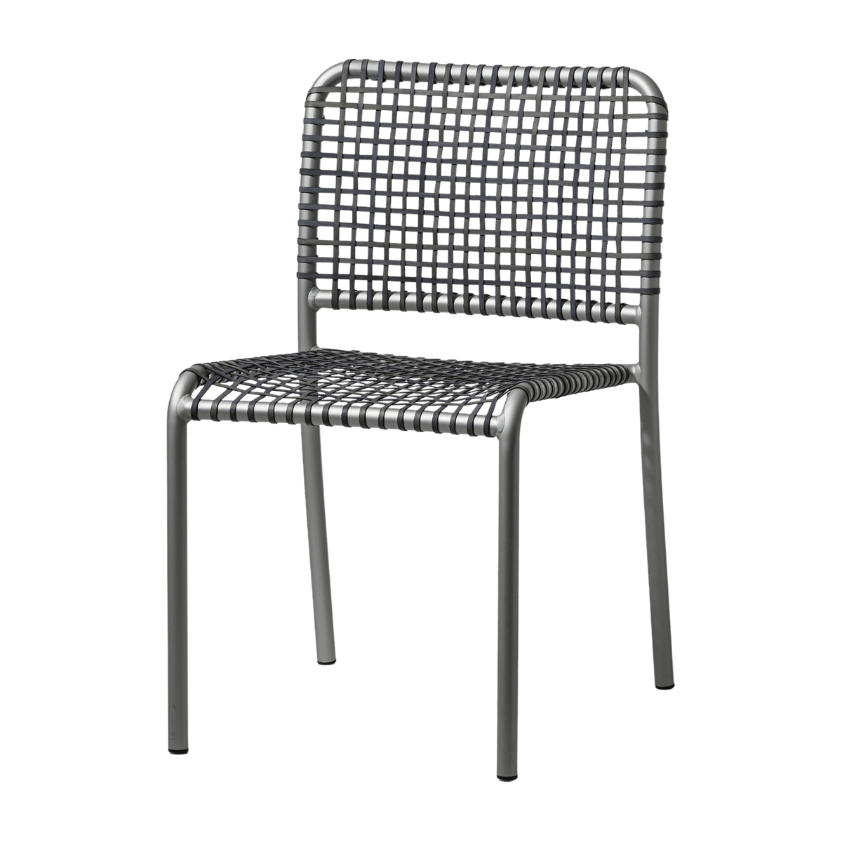 Chaise en aluminium et tressage gris Allu 223 I- Gervasoni - The Cool Republic